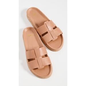 beek tan leather Courser Slides in Honey sz 11